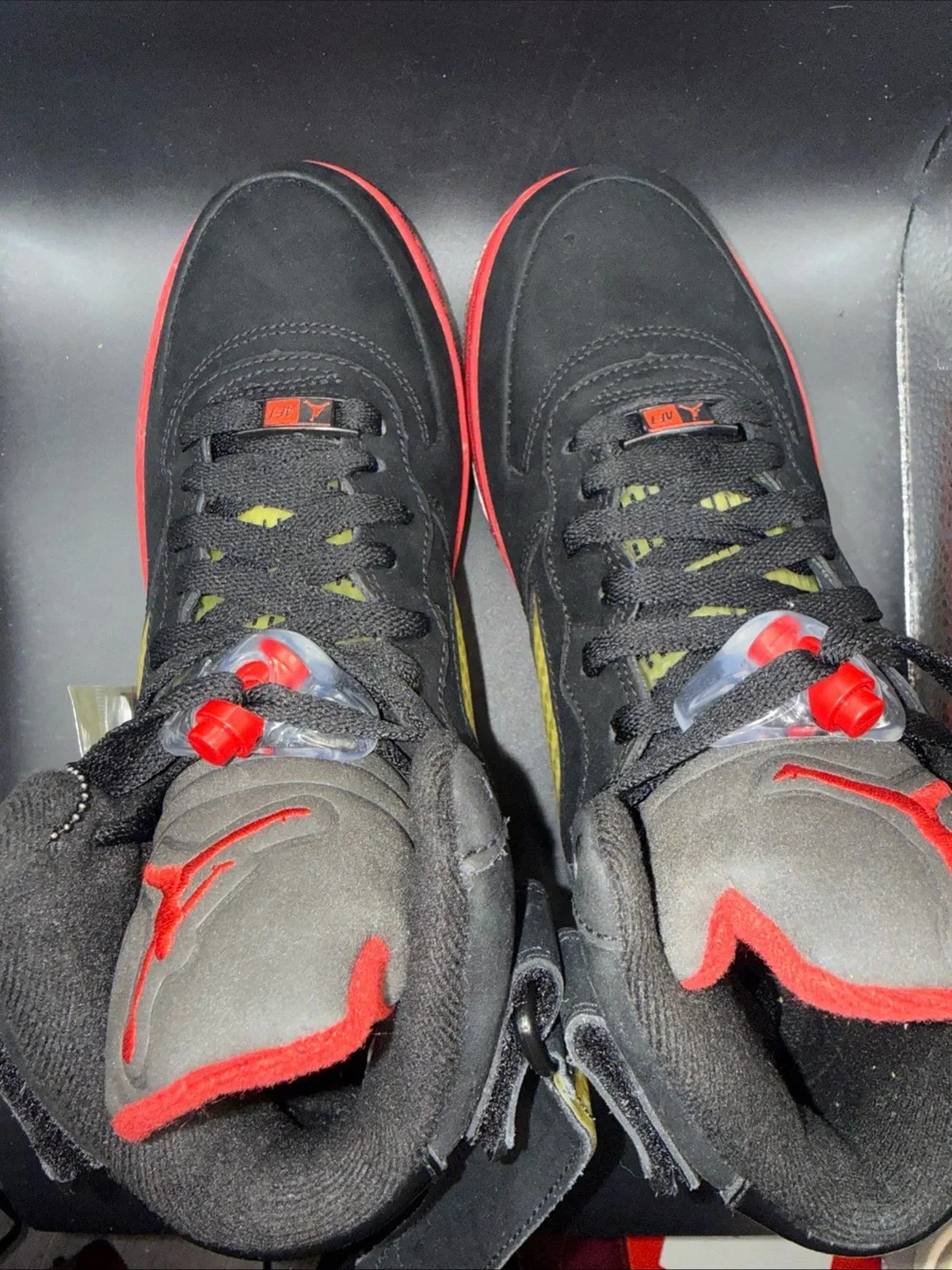 Size 7.5 - Air Jordan Fusion 5 Varsity Red, 318608-062, Never Worn, RARE GRAIL